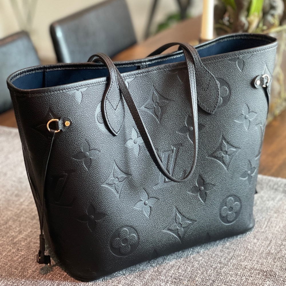 LV Monogram Empreinte leather Neverfull MM